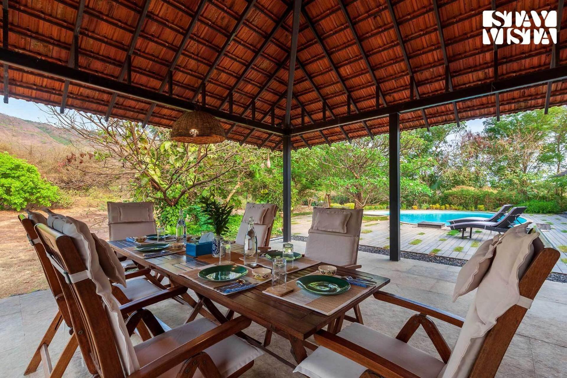 Wander Beyond By Stayvista - Featuring A Bali-Themed Abode And A Refreshing Swimming Pool アリバグ エクステリア 写真